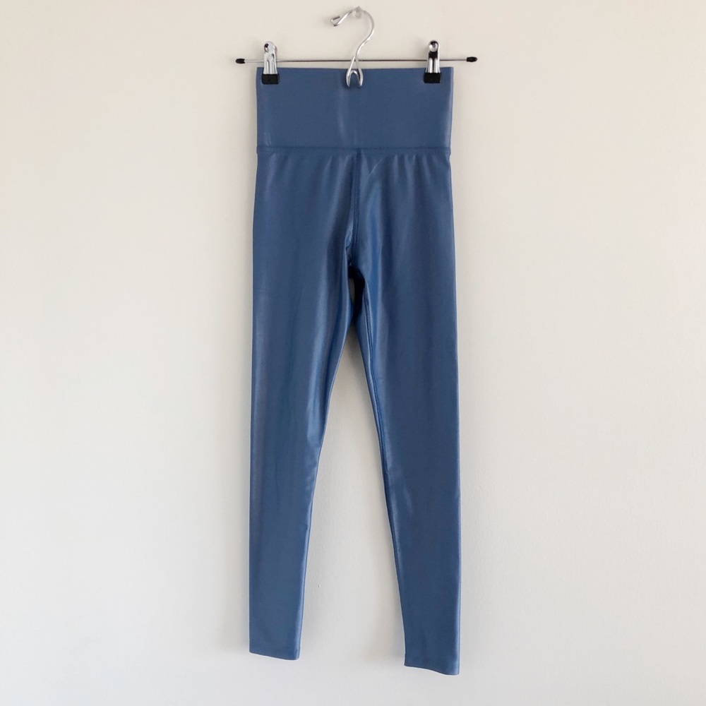 Carbon38 High Rise Takara Shine Blue Leggings XXS